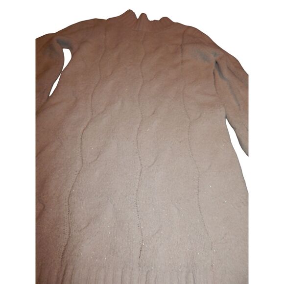 CAT & JACK girls medium 7/8 light pastel pink plush soft mock neck sweater tunic - Picture 4 of 11